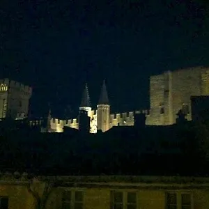Vue Palais Des Papes Avignone